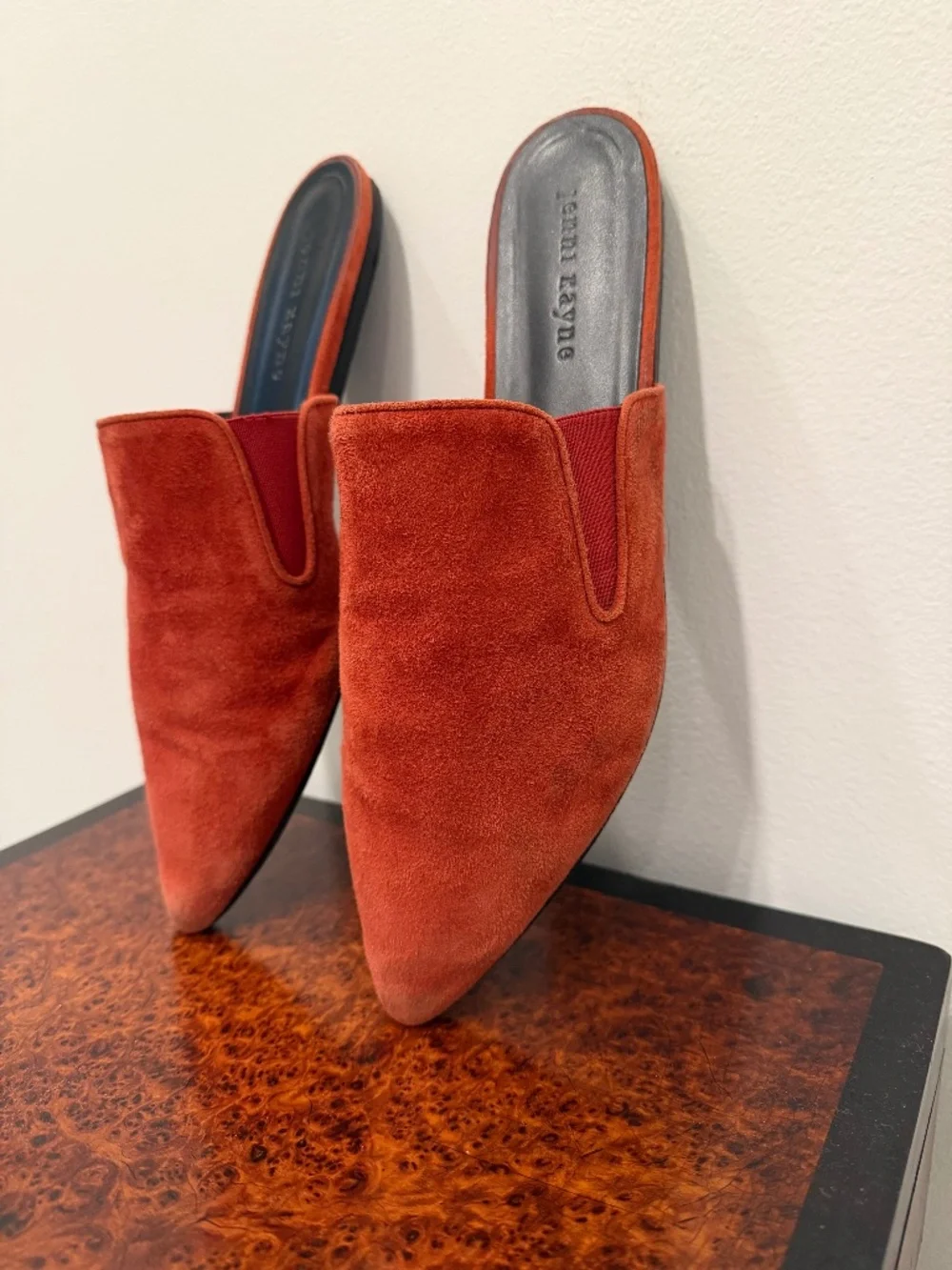 Jenni Kayne red suede mule